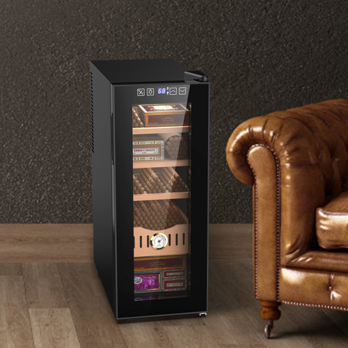 LINKEWODE 35L Electric Cigar Humidor with Cooling and Heating Function